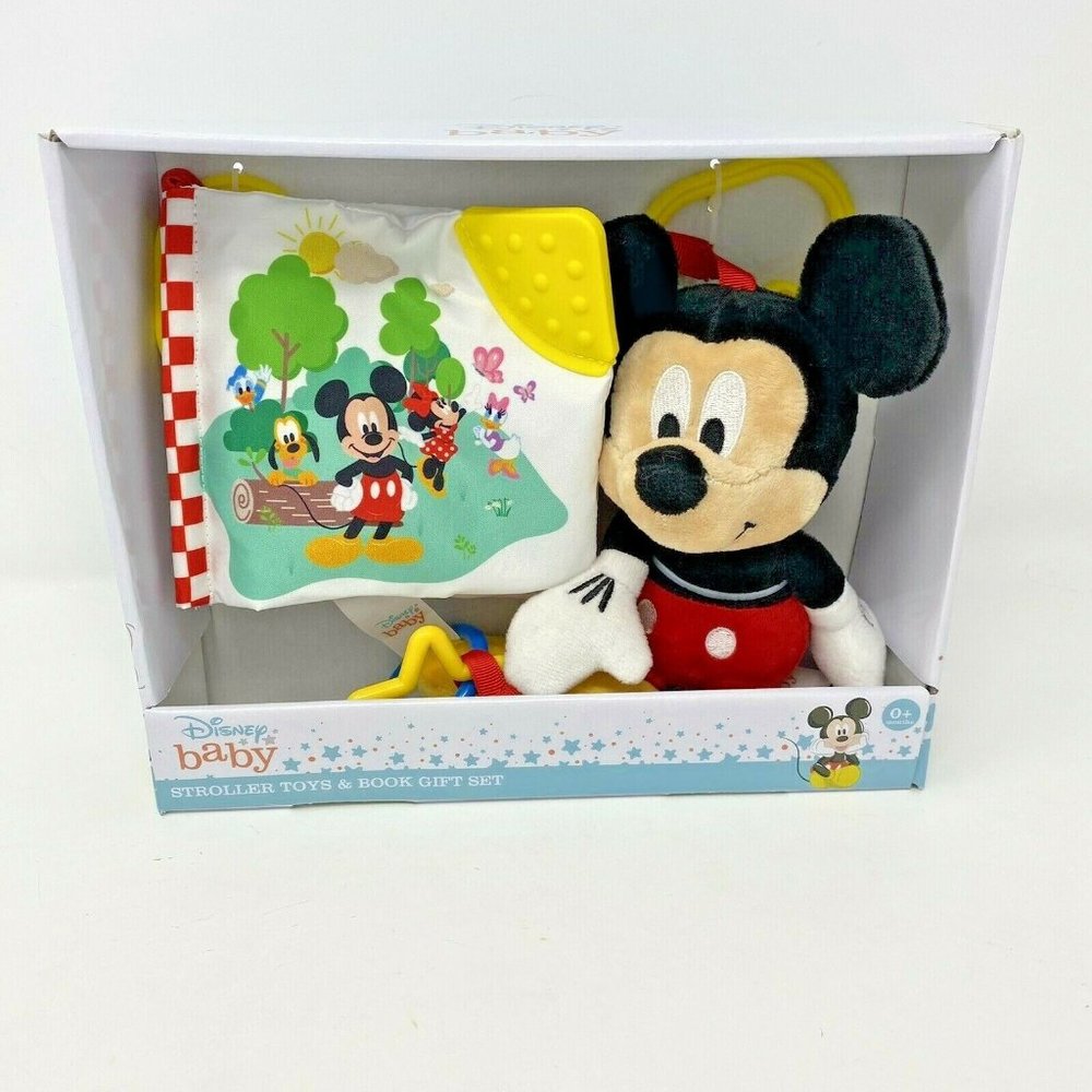 Disney Baby Stroller Toys & Book Gift Set Mickey M